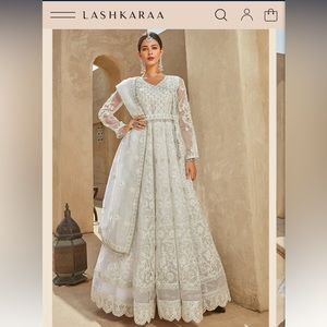White Anarkali